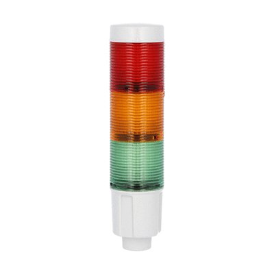 Modulo luminoso a luce fissa. Ø45mm. Circuito a LED integrato. Verde, arancio, rosso, 24VDC