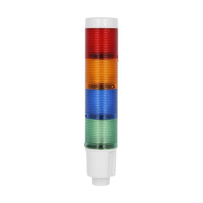 Modulo luminoso a luce fissa. Ø45mm. Circuito a LED integrato. Verde, blu, arancio, rosso, 24VDC
