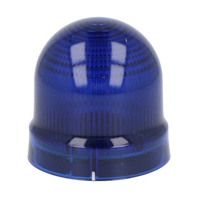 Modulo luminoso a luce lampeggiante o fissa. Ø62mm. Attacco BA15D, blu, 24...230VAC