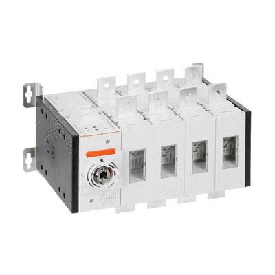 Rozłącznik izolacyjny w układzie przełącznym, 4 polowy, bez pokrętła, 630A (Ith/AC21A), 630A (Ie/AC22A i AC23A)