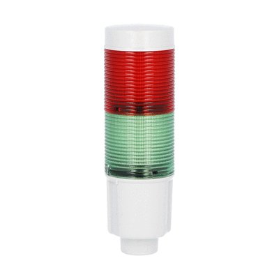 Kolumna sygnalizacyjna, fi45mm, kolor: zielony i czerwony, zasilanie 24VDC, wbudowany obwód LED