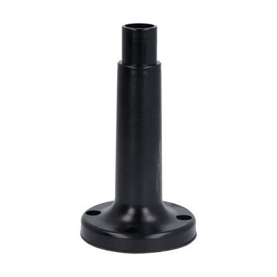 Horizontal surface mount, plastic, black colour with 100mm extension