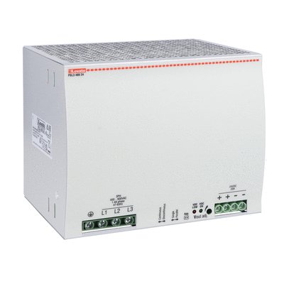DIN rail switching power supply, three-phase. 24VDC, 20A/480W