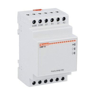 Start-up priority change relay, modular version, 2 outputs. AC supply voltage, 220...240VAC