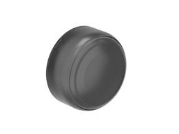 Black rubber boot for flush and illuminated flush pushbuttons