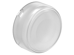 White rubber boot for flush and illuminated flush pushbuttons